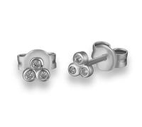ISCBAFYX 2pcs 925 Sterling Silver Sun Flower Stud Boucle d'oreille pour Femmes Boucles d'oreilles Trois Pierres Vertes dans Une Seule rangée Earing yc629 (Gem Color : 8)