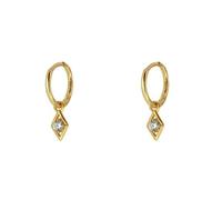 ISCBAFYX 2pcs Big Star Boucles d'oreilles Punk Stud Boucle d'oreille Mode 925 Boucles d'oreilles en Argent Sterling pour Femmes Bijoux de Tous Les Jours Cadeau de fête Oorbellen yc629 (Gem