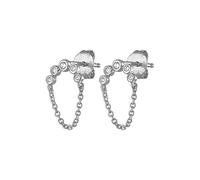 ISCBAFYX 2pcs S925 Sterling Silver Stud Boucle d'oreille pour Femmes Girl Lovers Bling Zircon Luxe Fine Bijoux Boucles d'oreilles Pendientes Oorbellen yc702 (Gem Color : 1 Silver Color)