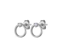 ISCBAFYX 2pcs S925 Sterling Silver Stud Boucle d'oreille pour Femmes Girl Lovers Bling Zircon Luxe Fine Bijoux Boucles d'oreilles Pendientes Oorbellen yc702 (Gem Color : 2 Silver Color)