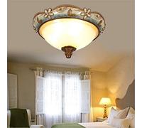 ISCBAFYX 3- Lights Plafond LED Modern Retro CRÉATIVE PLADIER LUILLE CHANDELLE Verre RONDELLE Art Noir FON SURVÉE Rustique Rustic SOIX LETURE LAMBRE LEMPLAGE E27