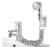 ISCBAFYX Accessoire de Douche à Main pour Robinet de Salle de Bain, Accessoire de pulvérisation pour lavabo de Salle de Bain, Ensemble de Bidet à Main, Tuyau Amovible pour Le Lavage des Cheveux de la
