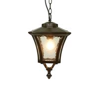 ISCBAFYX Antique Retro Plafond Pendant Lampe Die Moulage Suspendue Chandelier Traditionnel E27 pour Gazebo Vineyard IP55 Lanterne en Verre Couleur: * 46cm