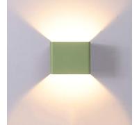 ISCBAFYX Applique Murale 5W LED Applique Murale Haut Bas Extérieur Intérieur Blanc Chaud Angle de Faisceau Réglable pour Couloir Salon Chambre Vert Orange Spots Muraux Lampe de Lecture