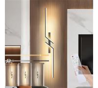 ISCBAFYX Applique Murale d'intérieur, Applique Murale d'intérieur, luminaires de Chambre à Coucher, pour Salon, escalier, Couloir, Noir Or (Noir, 120 cm)