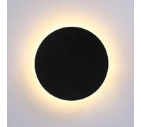 ISCBAFYX Applique Murale LED Ronde conviviale pour Les locataires, éclairage Mural de Couloir Blanc Nordique doré, Lampe Murale de Chevet Noire, plafonnier Circulaire en métal pour Salon, Chambre à