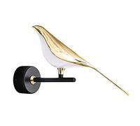 ISCBAFYX Applique murale, postmoderne plaqué or oiseau LED appliques créatives angle rotatif lumière variable applique murale couloir escaliers chambre designer décor applique murale (couleur: lumière
