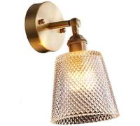 ISCBAFYX Applique Murale rétro réglable à 180 ° E27 en cuivre avec Support créatif, Lanterne Murale d'intérieur, Lampes murales Appliques pour Restaurant, Salon, décoration de Chevet