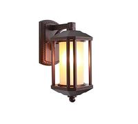 ISCBAFYX Appliques Appliques Applique Murale rétro à l'envers pour l'extérieur, Moulage sous Pression, lumières de sécurité murales, Cour arrière, véranda, Balcon, allée, E27, étanche IP55