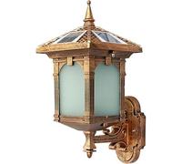ISCBAFYX Appliques Appliques Appliques murales Lanterne Murale Solaire Industrielle du crépuscule à l'aube avec Abat-Jour en Verre dépoli Lampe Murale IP54 Lampe de sécurité étanche