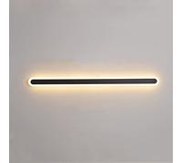 ISCBAFYX Appliques Appliques Longue Applique Ovale LED Arc Applique Murale Extérieure Luminaire Mural Étanche IP54 / Corps de Lampe en Aluminium/Abat-Jour Acrylique pour Intérieur/Extérieur, Noir-180