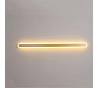 ISCBAFYX Appliques Appliques Longue Applique Ovale LED Arc Applique Murale Extérieure Luminaire Mural Étanche IP54 / Corps de Lampe en Aluminium/Abat-Jour Acrylique pour Intérieur/Extérieur, Noir-180