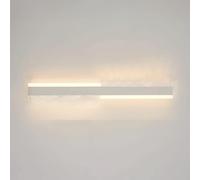 ISCBAFYX Appliques murales Applique intérieure Longue en métal avec Guide de lumière en Acrylique, Abat-Jour LED, Fond linéaire, Bande Lumineuse d'ambiance, Chambre à Coucher, Chevet, rondelle