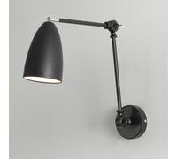 ISCBAFYX Appliques murales Applique Murale à Bras oscillant Industriel Lampe de Lecture Support Mural Luminaire Mural Vintage brossé Noir Ferme Antique (Noir)