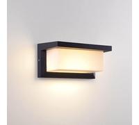 ISCBAFYX Appliques murales Applique Murale à capteur Applique Murale Solaire extérieure IP65 étanche Noir Porche luminaire entrée Cour extérieur (L30 cm)