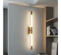 ISCBAFYX Appliques murales Applique Murale Applique Murale, Applique Murale linéaire dorée, Applique Murale rotative à Longue Bande 23 Pouces, luminaire LED de 23 po, Lampe de vanité de Salle de Bain