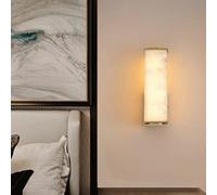 ISCBAFYX Appliques murales, Applique Murale Fausse Longue Applique Murale en Laiton Barre Lumineuse dorée Blanche pour Porche de Hall d'entrée Vivant (26Cm)/Une Colo