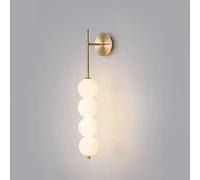 ISCBAFYX Appliques murales Applique Murale LED Globe Applique Murale en cuivre, luminaire Mural géométrique, Lampes murales de décoration de Salon, Appliques murales d'intérieur 12 W - Svart()