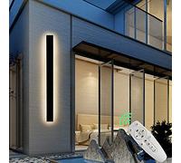 ISCBAFYX Appliques murales, Applique Murale LED IP65 Applique Murale Noire extérieure intérieure Applique Longue lumières Patio Salon Balcon Chambre