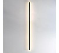 ISCBAFYX Appliques murales Applique Murale linéaire Applique Murale extérieure à LED Applique Murale extérieure rectangulaire en Porc Noir Appliques câblées extérieures Éclairage Mural extérieur