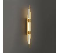 ISCBAFYX Appliques murales Applique Murale Longue Applique Murale linéaire à LED/Applique Murale de Chevet à Tube Long en Acrylique Noir, Luminaires de décoration Minimaliste 3000K Appliques