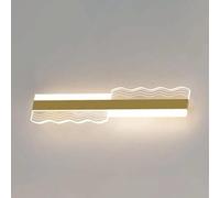 ISCBAFYX Appliques murales Applique Murale Longue en métal d'intérieur avec Abat-Jour en Acrylique Guide de lumière LED Fond linéaire Mur atmosphère Bande Lumineuse Chambre Chevet rondelle Murale