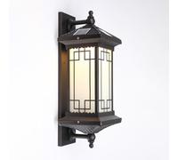 ISCBAFYX Appliques murales Applique Murale Solaire extérieure Applique Murale Lanterne Vintage Applique Murale sans Fil Lumières de Porche Clôture de Patio Appliques extérieures Éclairage Mural (D)