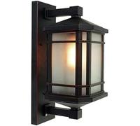 ISCBAFYX Appliques murales Appliques Appliques Industrielles Rétro IP56 Étanche Extérieure Lanterne en Verre Anti-Pluie Antirouille en Aluminium Tout Monté Lumière E27 Extérieur Villa Pati