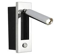 ISCBAFYX Appliques murales Appliques Lampe de Lecture de Chevet Applique câblée avec projecteur Mural encastré à LED 350 ° + 90 ° Tête de lit réglable Spot Luminaire Lampes de Nuit pour Chambre à