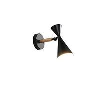 ISCBAFYX Appliques murales Appliques murales en Bois Chambre à Coucher à côté des lumières LED E27 Appliques murales LED Restaurant Bar Éclairage 6 Couleurs -240 V Intérieur extérieur - Vert (Noir)