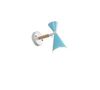 ISCBAFYX Appliques murales Appliques murales en Bois Chambre à Coucher à côté des lumières LED E27 Lampes murales LED Restaurant Bar Éclairage 6 Couleurs -240 V Intérieur extérieur - Vert (Bule)