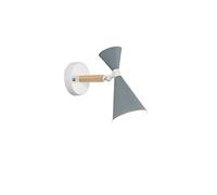 ISCBAFYX Appliques murales Appliques murales en Bois Chambre à Coucher à côté des lumières LED E27 Lampes murales LED Restaurant Bar Éclairage 6 Couleurs -240 V Intérieur extérieur - Vert (Gris)