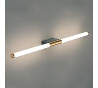 ISCBAFYX Appliques murales Appliques murales en métal avec Abat-Jour en Tube Acrylique Blanc, flûte Ultra Fine à LED (39 cm)