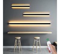 ISCBAFYX Appliques murales Appliques murales LED pour Salon Applique Murale avec Longue Applique Murale Noir Up Veilleuse Luminosité Bar Éclairage Mural (30CM 15W)
