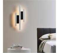 ISCBAFYX Appliques murales Appliques Salon Étude Chevet Chambre Couloir Allée Touches de Piano Noir Blanc Lumières Éclairage Intérieur Éclairage Suspendu de Plafond (42x12x5.5cm 18w, Blanc Froid)