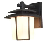 ISCBAFYX Appliques murales Éclairage Mural de extérieur, Applique Murale extérieure de Cour étanche Noir Mat luminaires d'applique Murale extérieure E27, Lampe Murale pour Porche Patio Garage