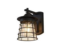 ISCBAFYX Appliques murales Hôtel Yard Fer Sécurité Extérieur Applique Murale Garage Lampe Extérieure Antirouille Étanche Applique Patio Mur Lanterne