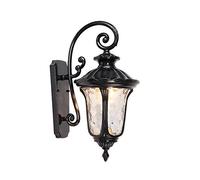 ISCBAFYX Appliques murales Rétro LED Mur Porche Lampe Étanche Extérieur Étanche Applique Murale Lumière Élégant Paysage Mariage Guirlande Éclairage (29 cm)