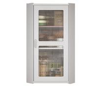 ISCBAFYX Armoire Murale d'angle pour Cuisine, éère à épices, Grille de Rangement Multi-unités, Garde-Manger Mural au-Dessus des Toilettes, Salle de Bain (Blanc, 30 x 30 x 70 cm)