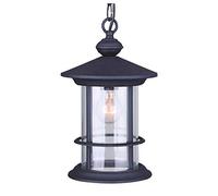 ISCBAFYX Balcone extérieur Vintage Traditionnel Verre Pluie Plafond Pendant Light Europe Simple E27 lustres de Lampe Suspendue Assesses