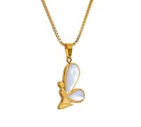 ISCBAFYX Bijoux Nouveau pour la Tendance 2025 Collier de Pendentif en Acier Inoxydable Collier en carrelage Naturel 18K Couleur Charmes Bijoux pour Femmes Accessoires DE Mase PRÉSENT