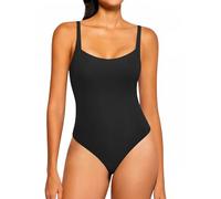 ISCBAFYX Body String Gilet Moulant T-Shirt Femmes col carré sans Manches Body débardeur Minceur Catsuit Justaucorps