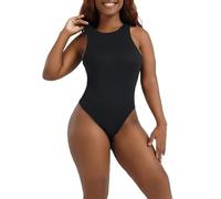ISCBAFYX Body String sans Manches à col Sexy pour Femmes, Shapewear pour Femmes, contrôle du Ventre, Body Shapewear pour Sortir
