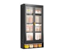 ISCBAFYX Boîte de Rangement d'assaisonnement Cuisine Support Mural Multifonction Armoire à Condiments Huile, sel, Sauce Pot de vinaigre Armoire d'assaisonnement, boîte(A,Quatrième