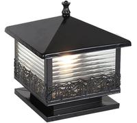 ISCBAFYX Bornes Lumineuses d'extérieur Rétro extérieur étanche moulé sous Pression pour Ferme, pelouse, Pilier extérieur, Lanterne, luminaire pour Cour, allée, décoration de Patio, Lampe de