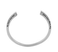 ISCBAFYX Bracelet d'urne de crémation en Acier Inoxydable pour Cendres - Gravé Mon cœur n'était Pas, Vos Ailes ne sont jamais prêtes