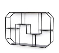ISCBAFYX Casier à vin Mural en Fer de Grande capacité pour Bouteilles d'alcool Verres, présentoir décoratif élégant pour Bar de Cuisine