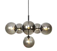 ISCBAFYX CHANDELERS Sputnik INDUSTRALES 6 LUMIÈRES Moderne Vintage GREN Grey Globe Plage PLADANT LEVILTURE du Pendant-G4 ISL ÎLE DE CUITS