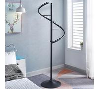 ISCBAFYX Coin de Garde-Robe en Forme de S, Support à vêtements Rotatif à 360 ° en Spirale pour Suspendre des vêtements, Gain de Place, Support de Cintre pour Le Rangement du vestiaire avec Cintre de