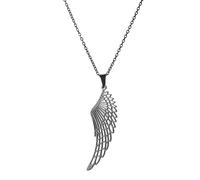 ISCBAFYX Collier Pendentif chaîne Hommes Femmes Bijoux Ailes Anges Collier pour Femmes Hommes Punk archange Plume Pendant Collier